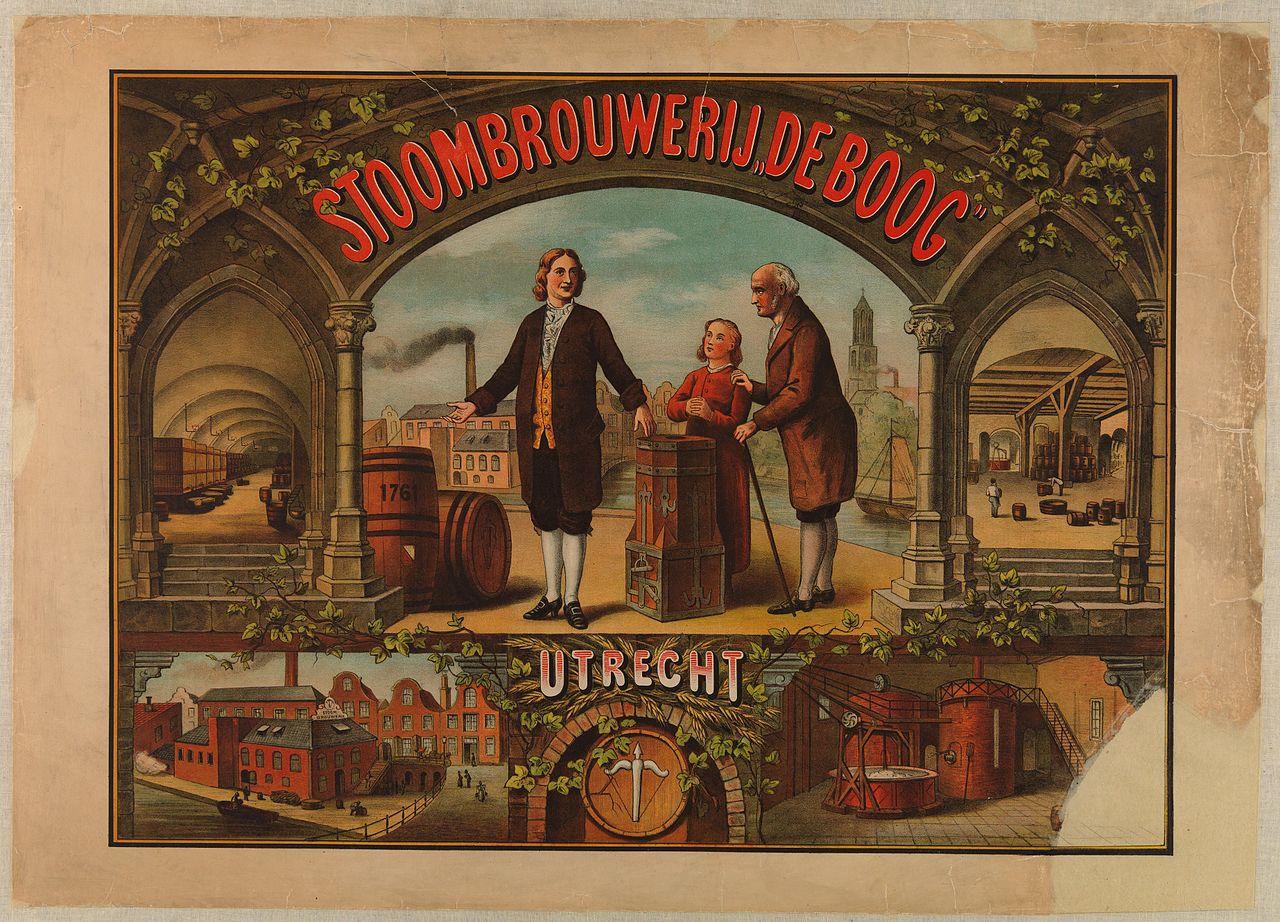 Oude poster Stoombrouwerij De Boog