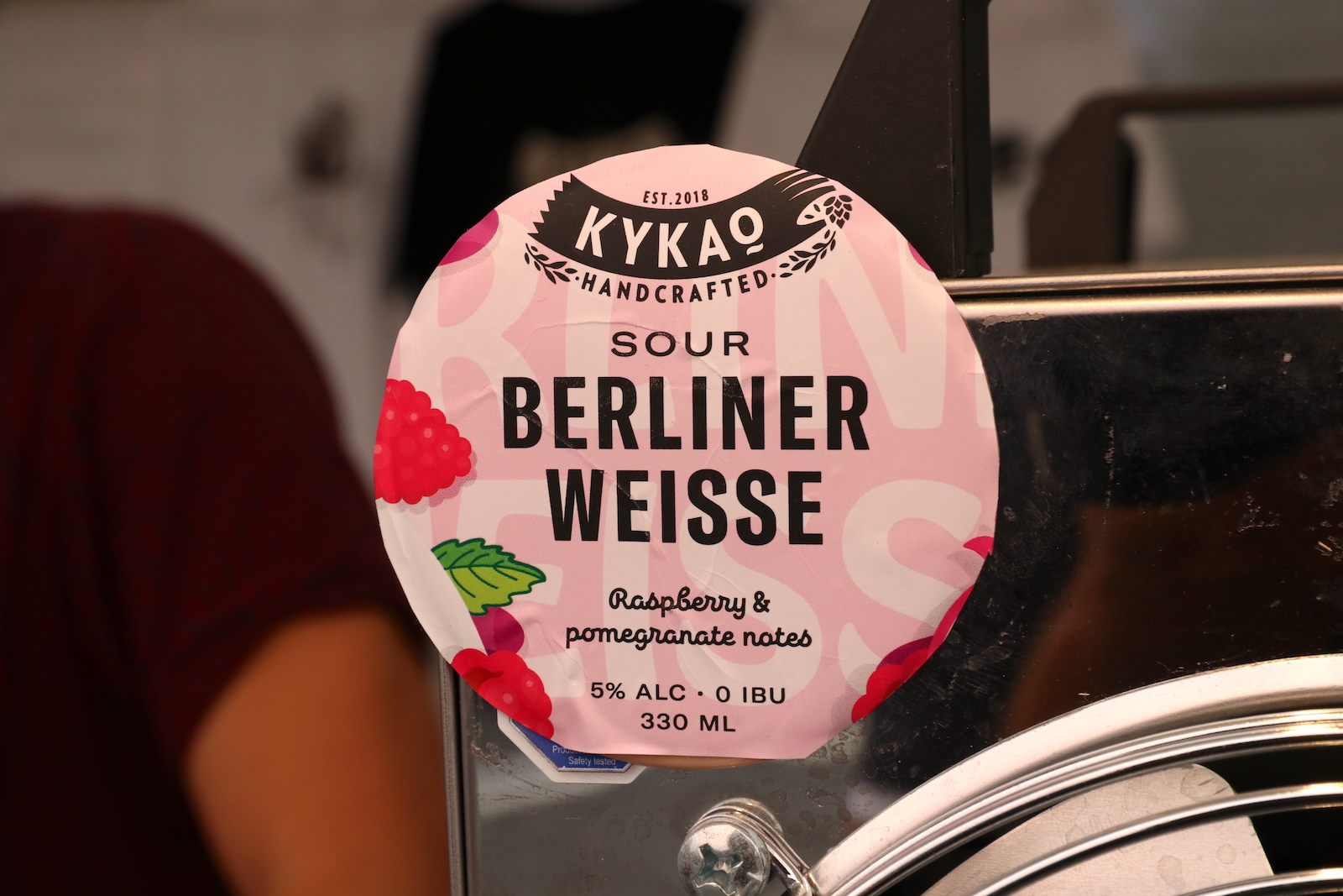 Sour Berliner Weisse van Kykao Brewery op Peloponnese Beer Festival in Kalamata.