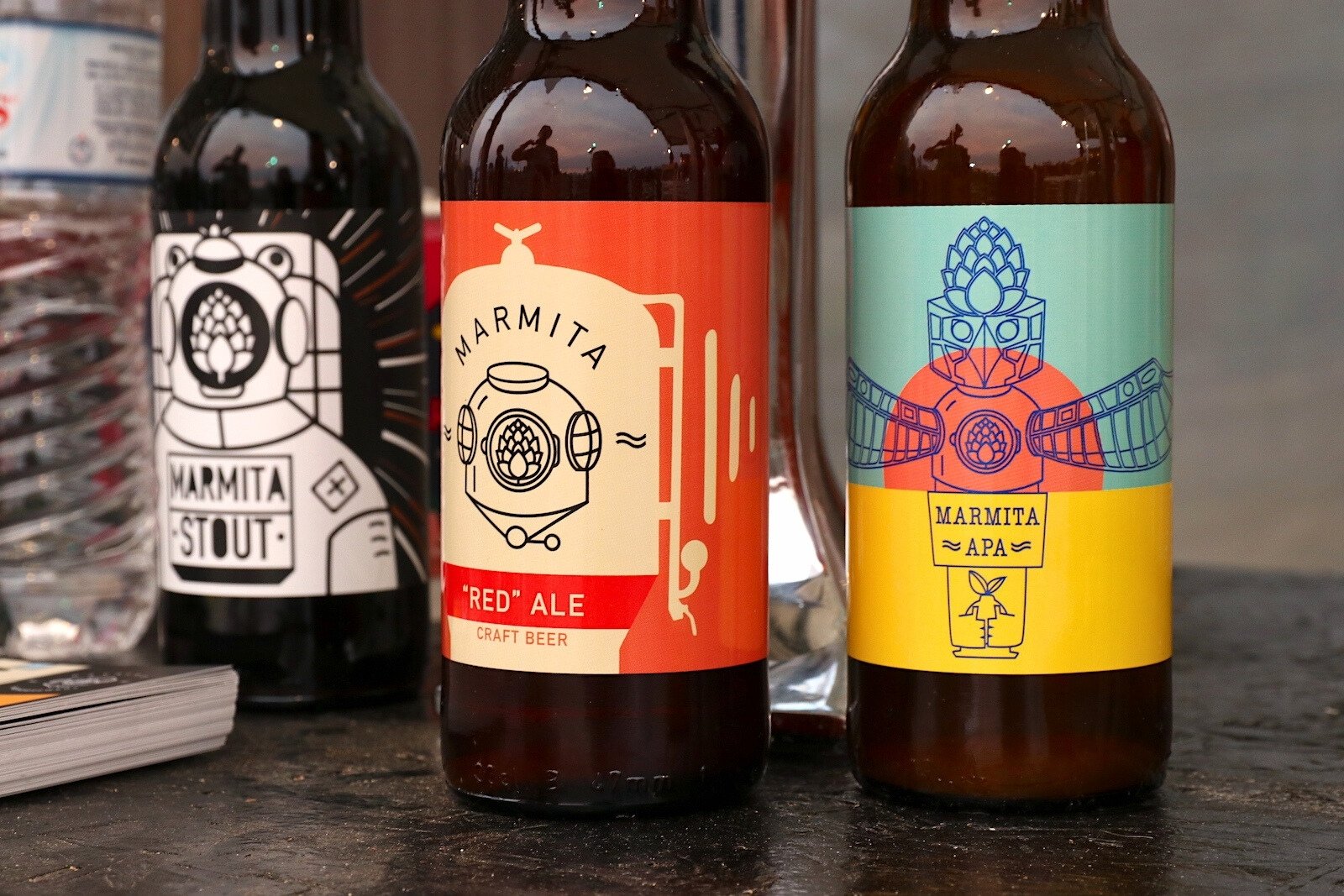 Marmita Red Ale op Peloponnese Beer Festival in de Griekse stad Kalamata