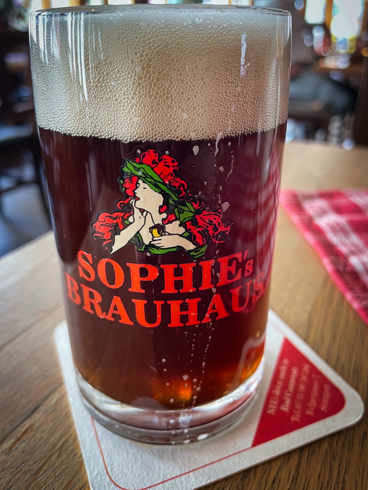 Schwarzbier bij Sophie's Brauhaus in Stuttgart
