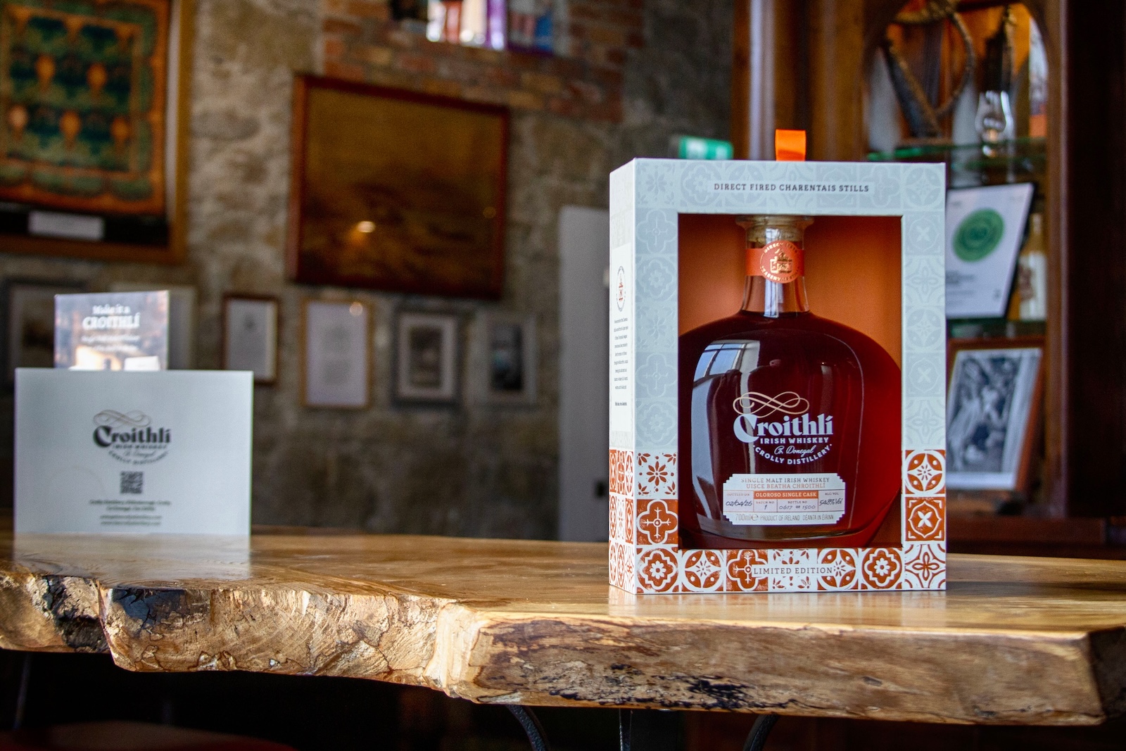 Crolly Distillery single-cask whiskey aged in Oloroso casks