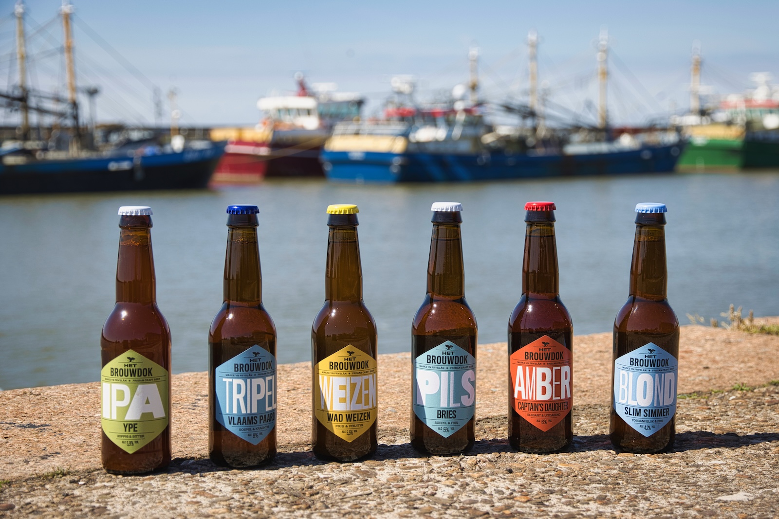 De bieren in de core range van Het Brouwdok.