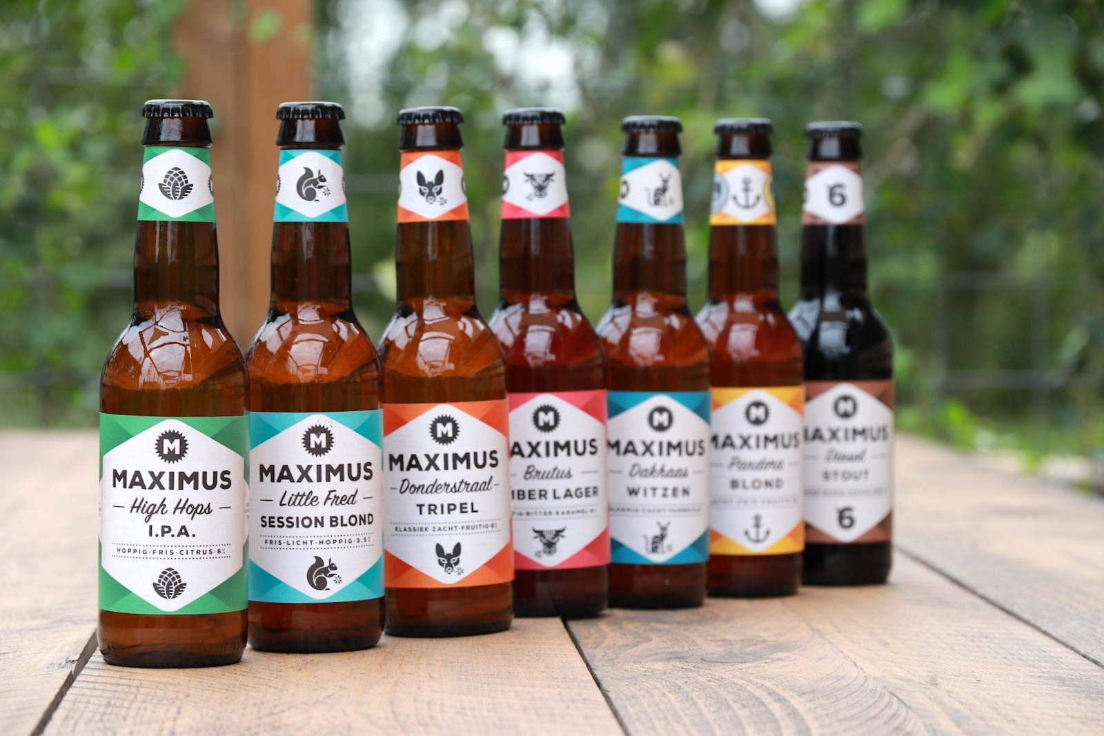 Core range of Brouwerij Maximus beers