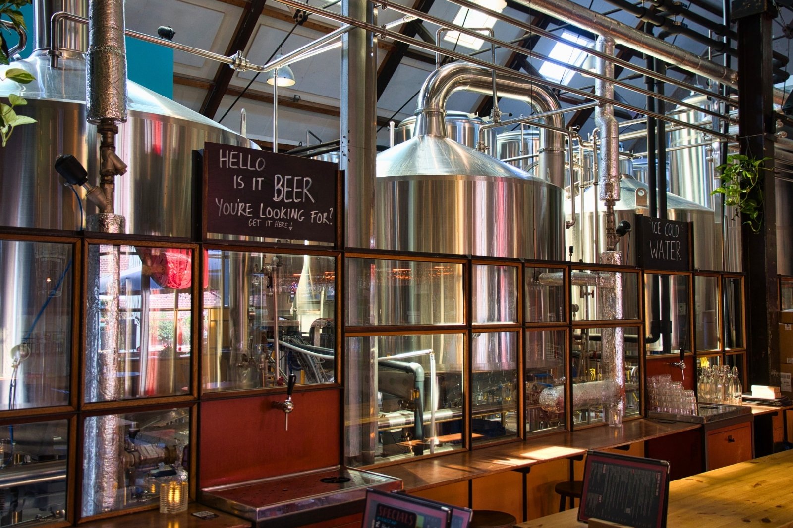 Brouwerij Troost Westergas brouwinstallatie