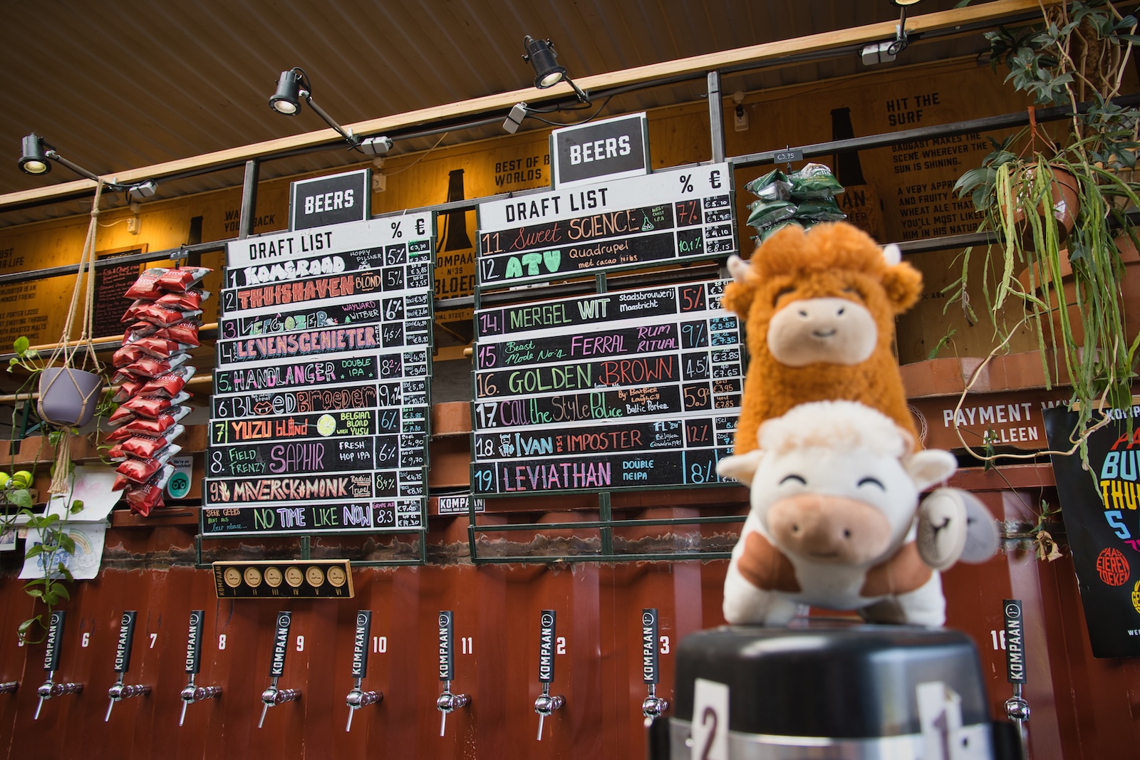 Kompaan Thuishaven biermenu