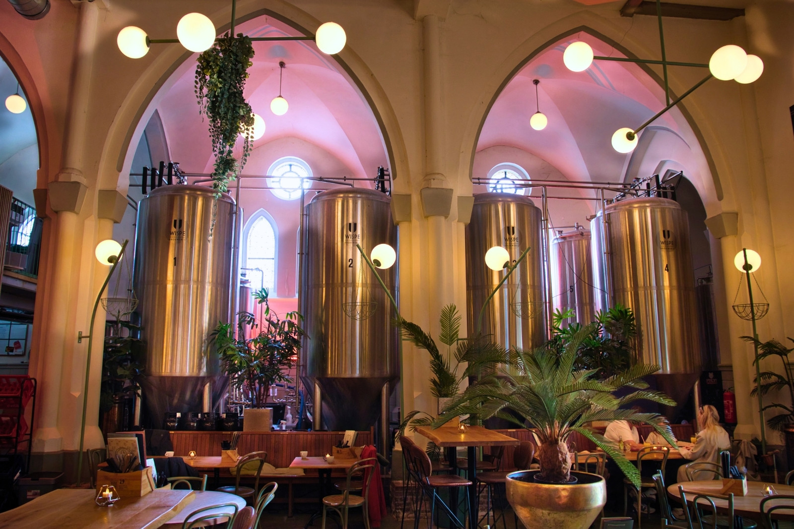 Interior Wispe Brewery tasting room in Weesp