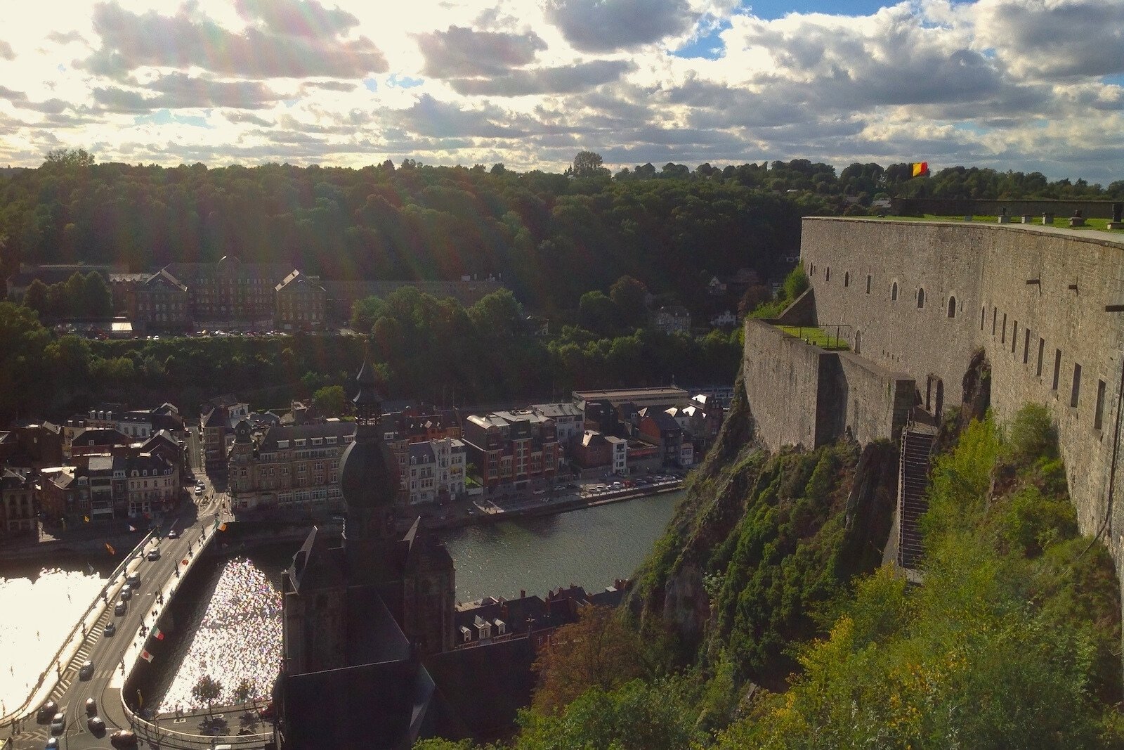 De Citadel, een fort met geweldig uitzicht over Dinant.