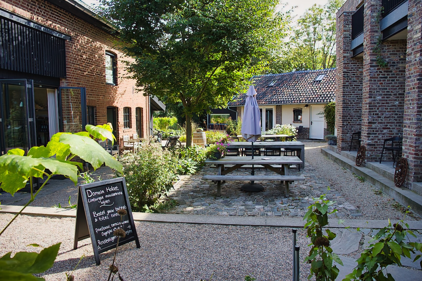 Courtyard Domein Holset in South Limburg