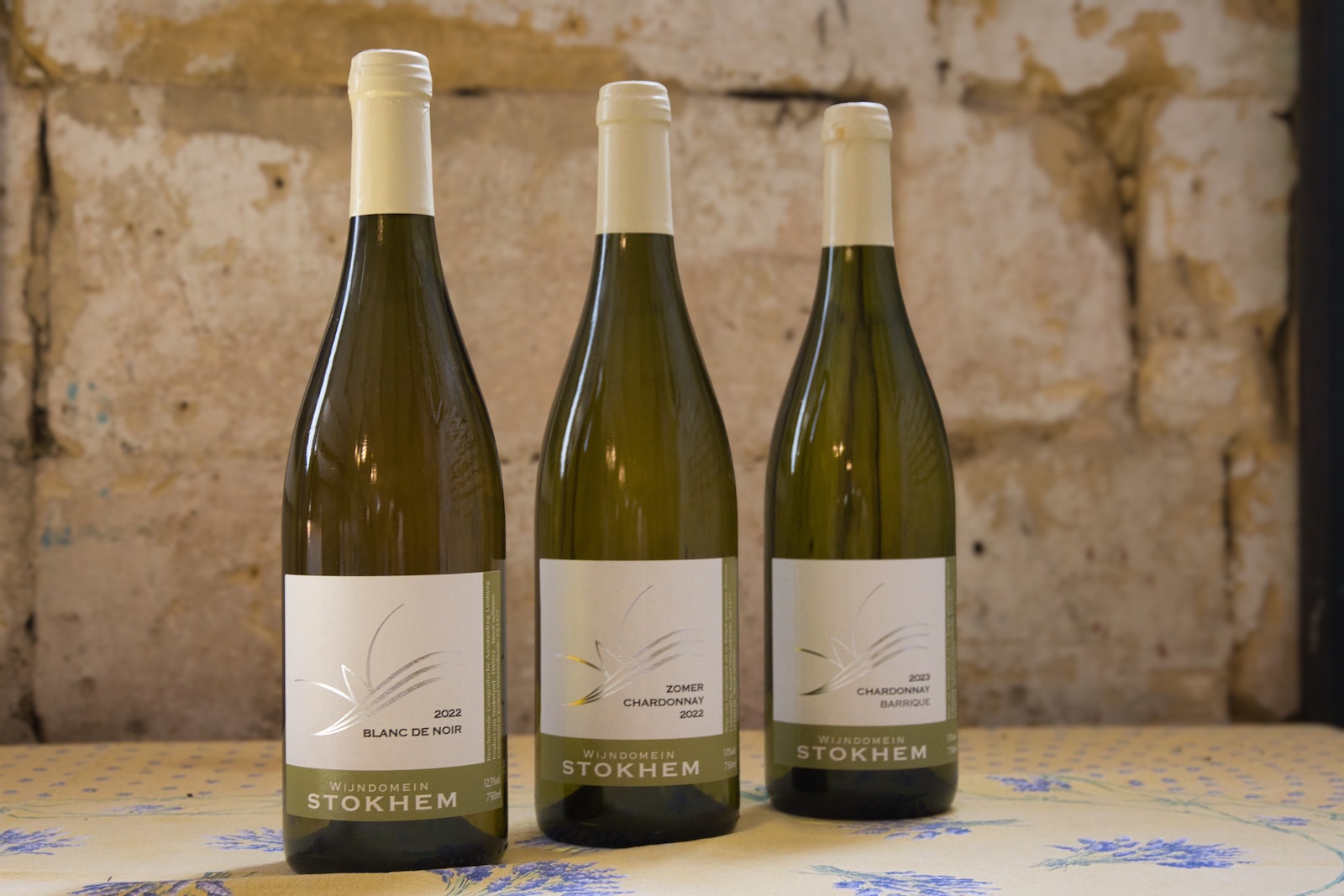 Blanc de Noir and Chardonnay wines Wijndomein Stokhem