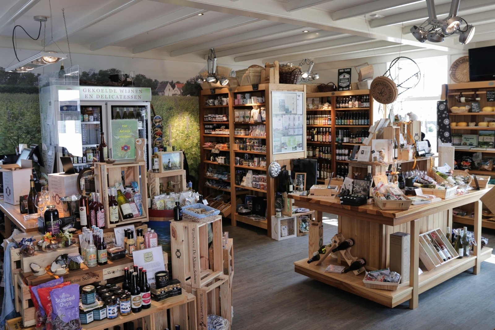 Boerderijwinkel Wijnhoeve De Kleine Schorre in Zeeland