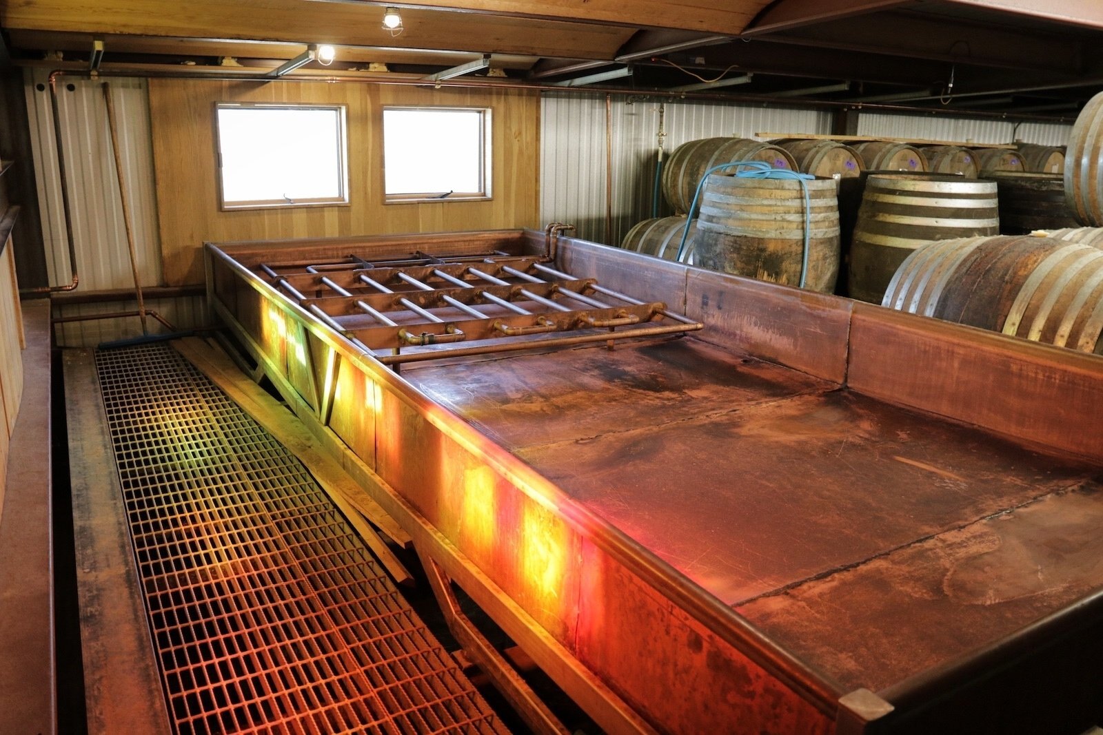 Coolship at Jester King brewery in Austin, Texas
