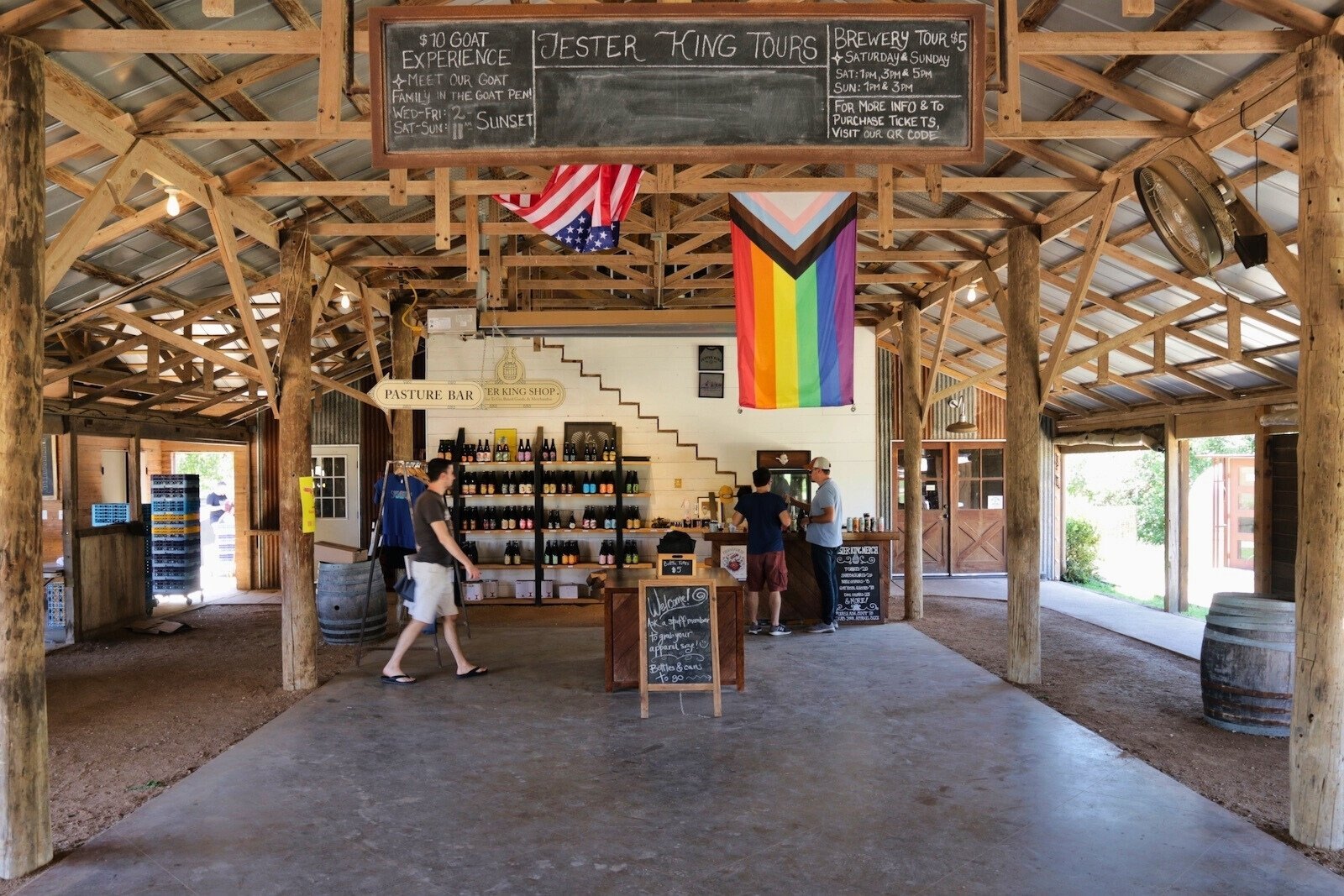 Jester King brewery beer shop
