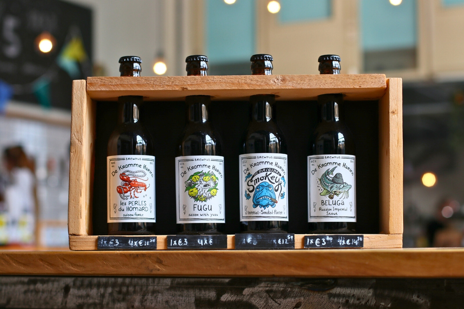 Selection of Kromme Haring beers