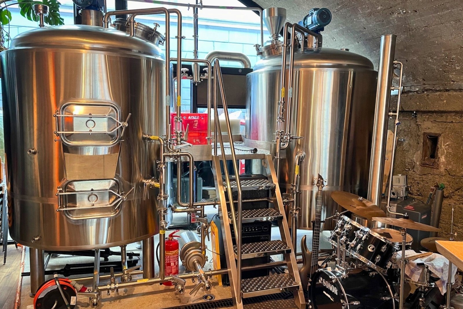 Brewhouse of Bierfabrik in Innsbruck