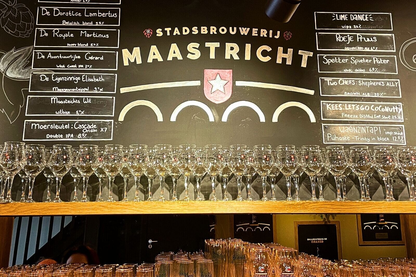 Maltezer beer on tap at Stadsbrouwerij Maastricht