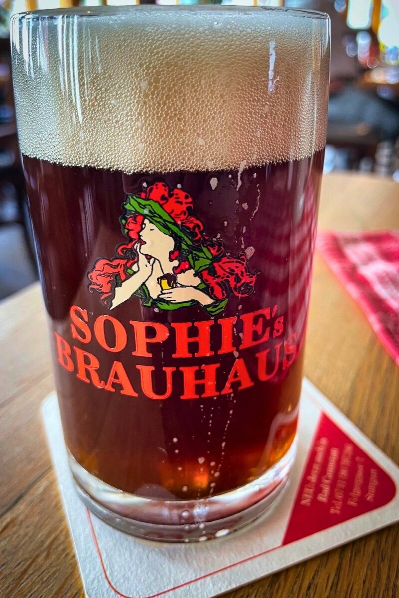 Schwarz beer at Sophie's Brauhaus in Stuttgart