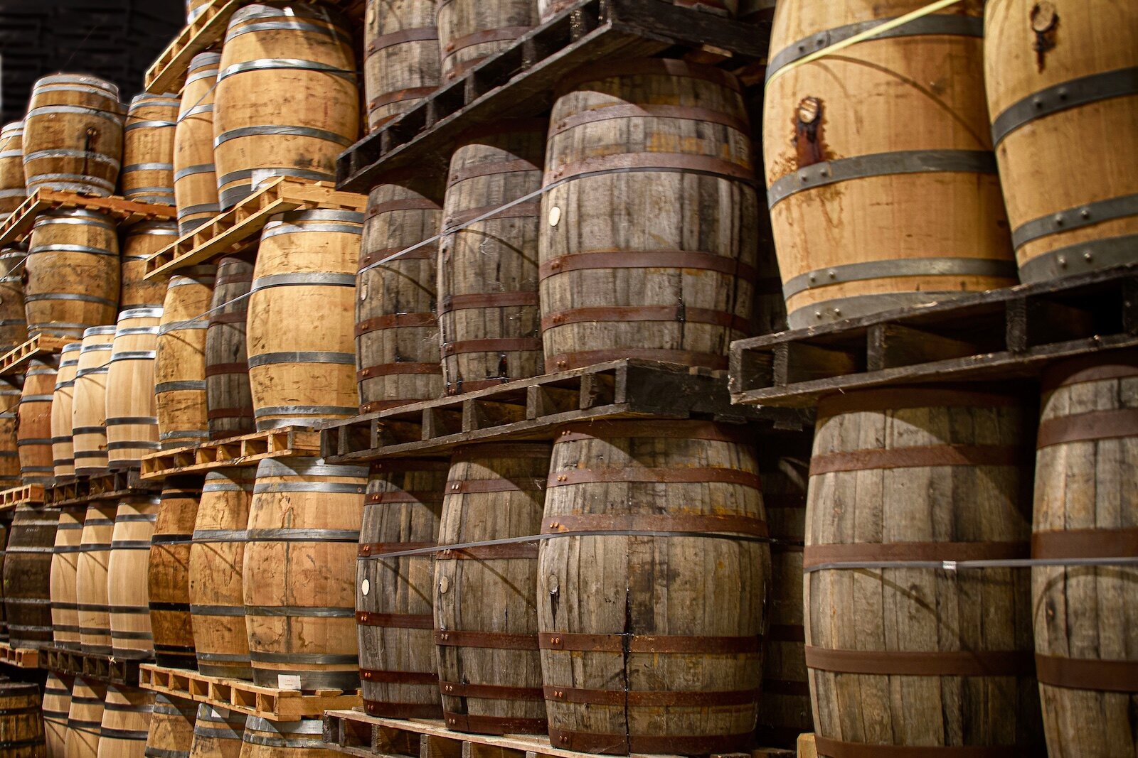 Casks storage at Crolly Distillery