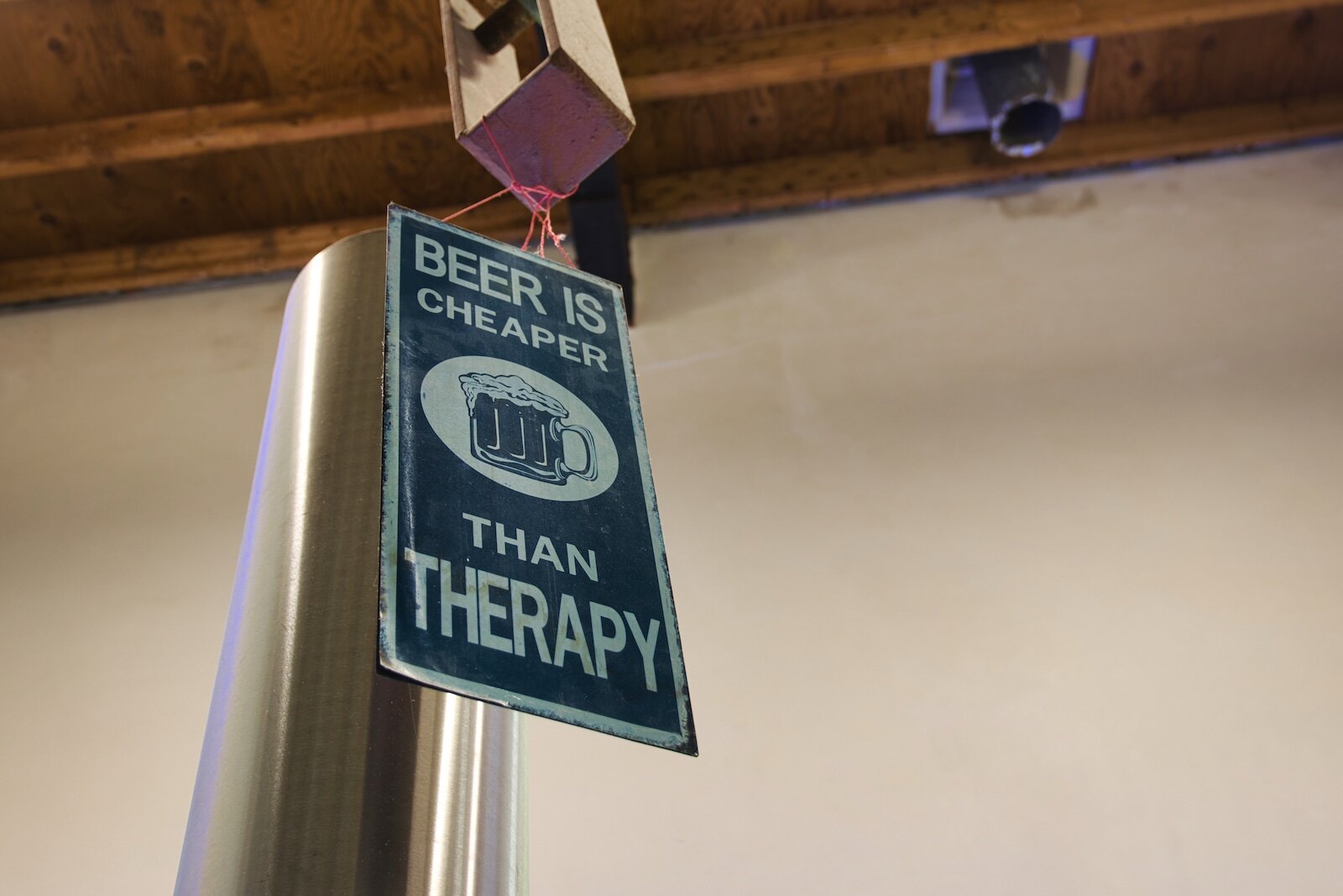 Beer is cheaper than therapy