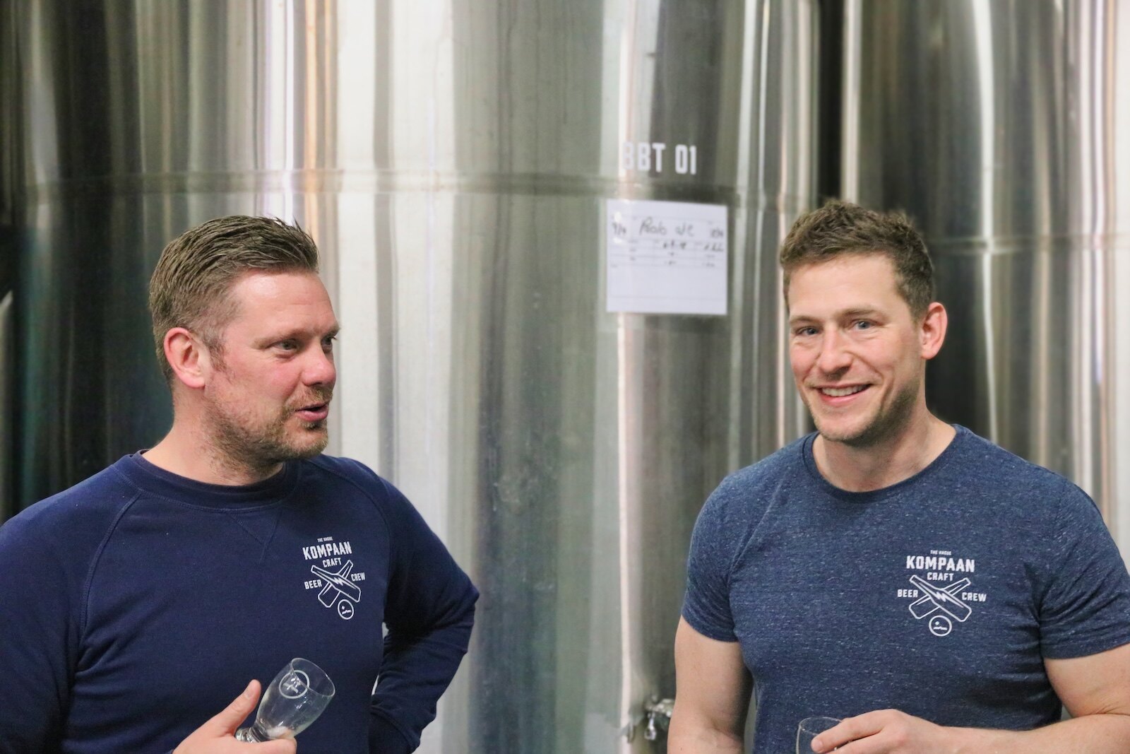 Jasper and Jeroen, founders of Kompaan Brewery in The Hague