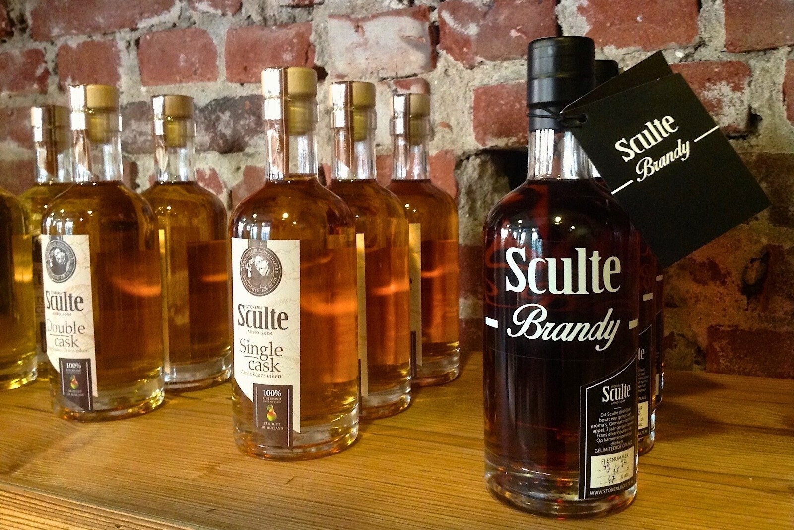 Selection of products from Sculte Distillery