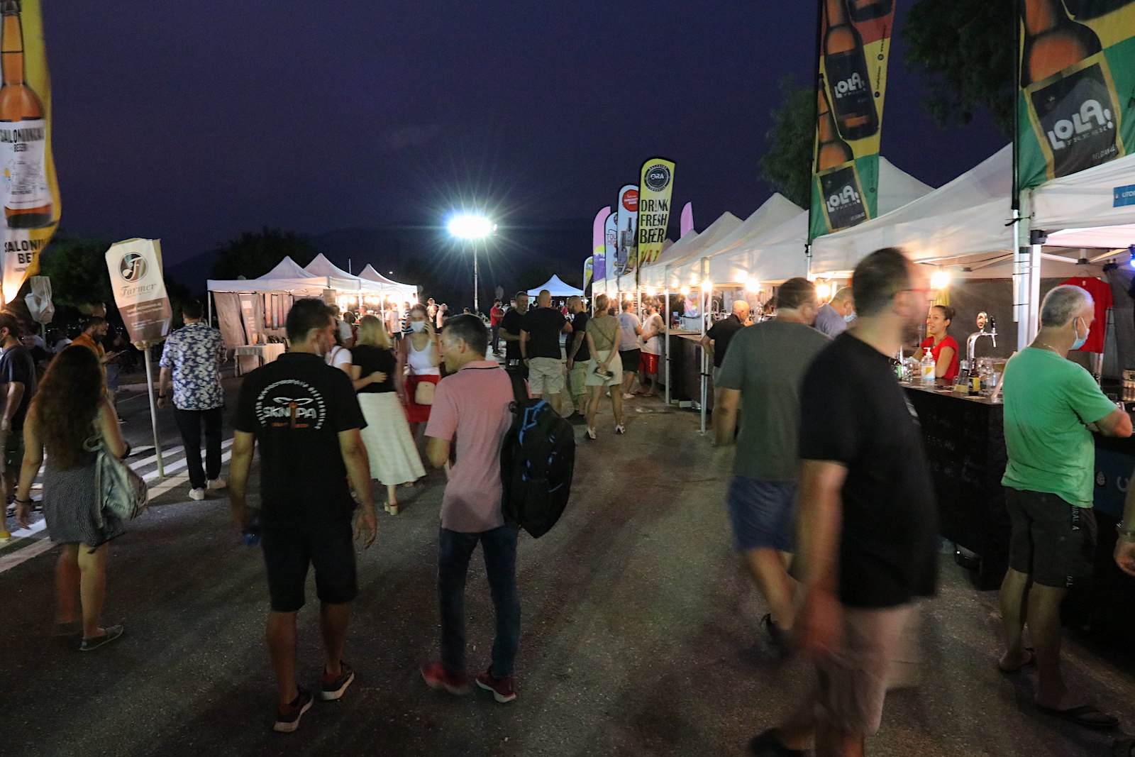 Darkness falls over Peloponnese Beer Festival