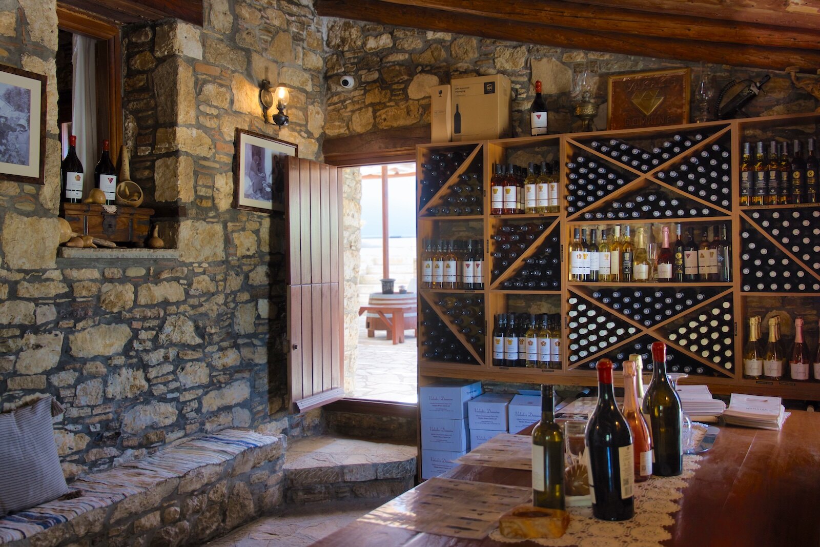 Wine shop in the former Vakakis family home
