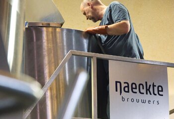 Ab van der Veen, one of the founders of Naeckte Brouwers Brewery