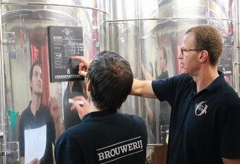 The brew room of Oudaen brewery is situated in the castle vaults