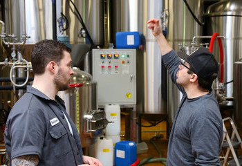 Robbert Uyleman (left), founder of Uiltje Brewing Company