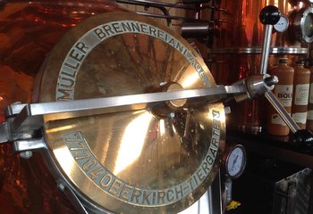 Distilling kettle of Hoofdvaartkerk distillery