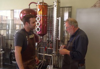 Sculte distillery founder Gerard Velthuis and Roy Kroeze 