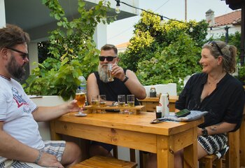 Samos Beer binnenplaats in Pythagorion