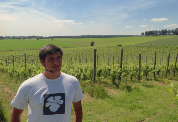 Dutch winemaker Adam Dijkstra of Wijnhoeve De Colonjes