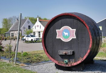 Wijnvat bij Wijnhoeve De Kleine Schorre in Zeeland
