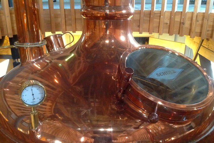 Copper kettles at Brouwerij Maallust