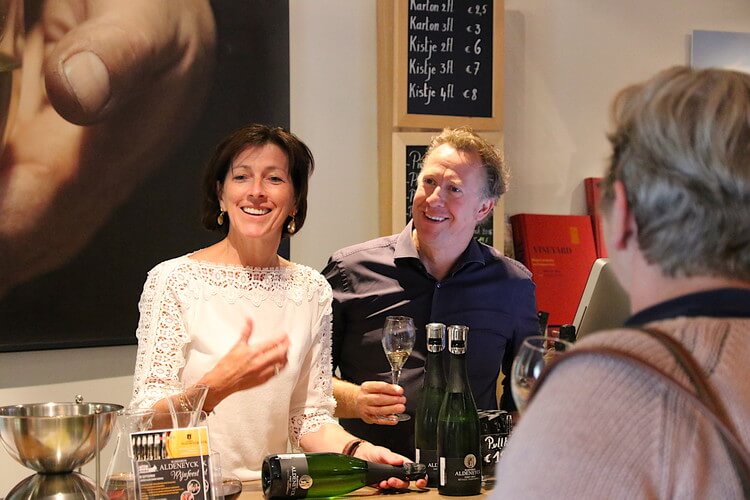 Karel and Tine Henckens, owners of Belgian winery Wijndomein Aldeneyck